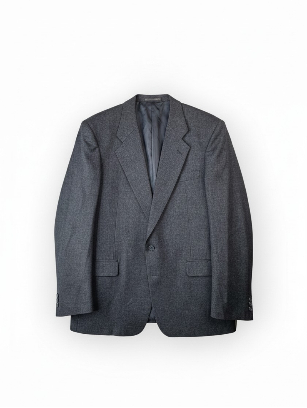 Moda Prima 100% Wool Blazer Gray 2 Button Sport Coat Mens 44R